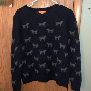 Dog print sweater